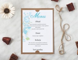 weselne menu w stylu boho